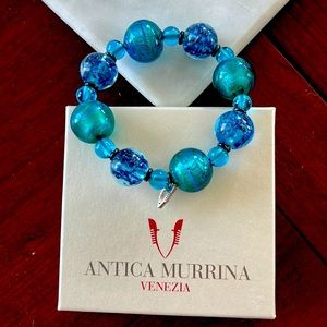 Antica Murrina glass bracelet. never worn